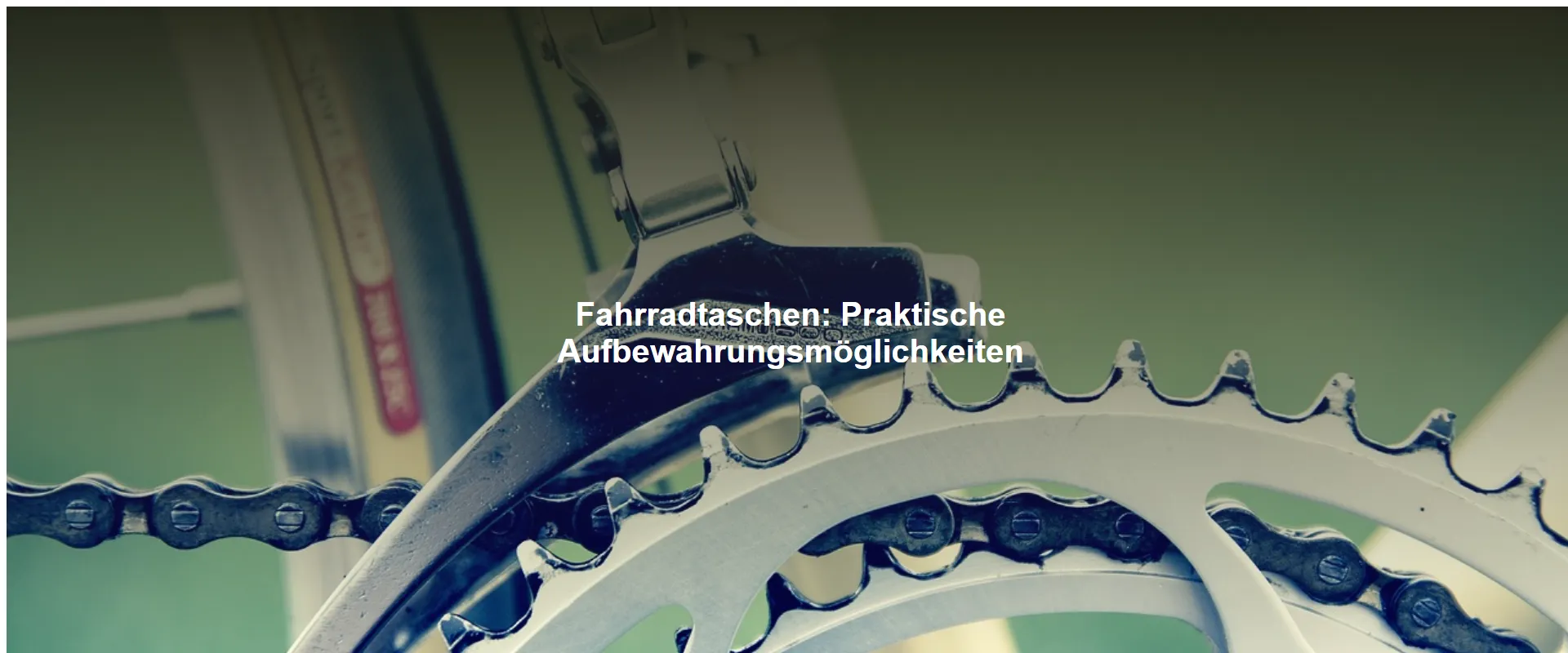 Fahrradtaschen: Praktische Aufbewahrungsmöglichkeiten